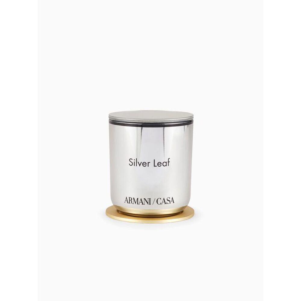 Armani Casa Women Pegaso Silver Leaf Candle